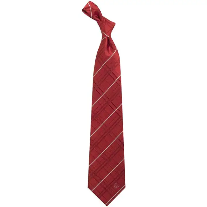 Cravate RED SOX en soie tissée Oxford rouge/blanc