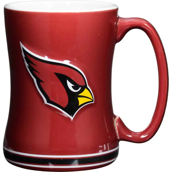 Tasse à relief rouge AZ CARDS 14 oz