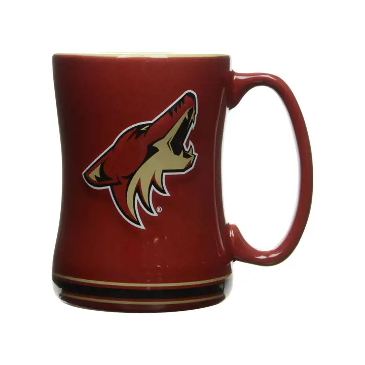 Mug en relief AZ COYOTES 40 cl rouge