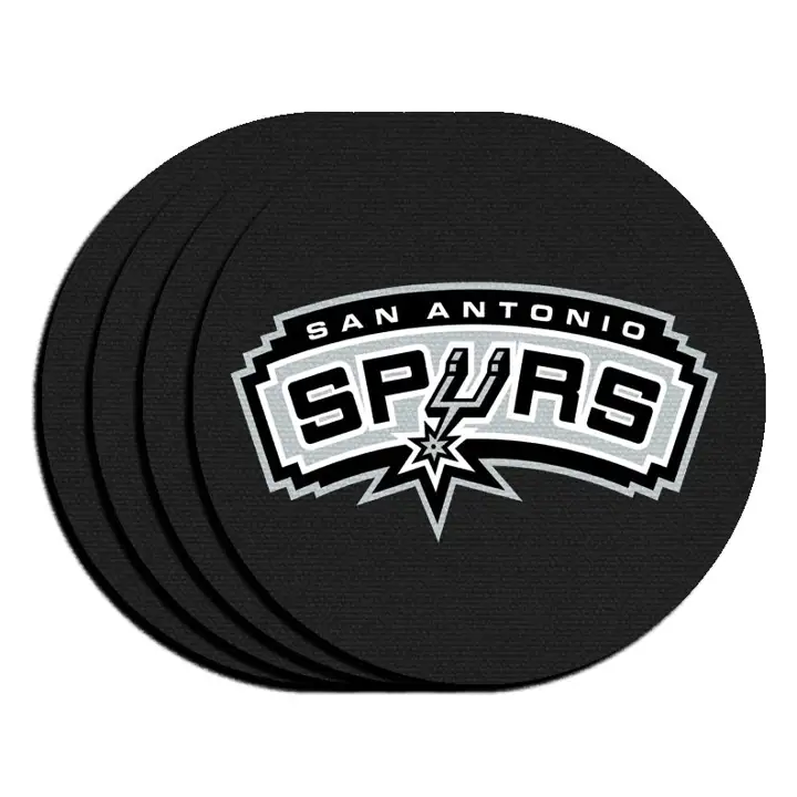 SPURS Lot de 4 dessous de verre en néoprène