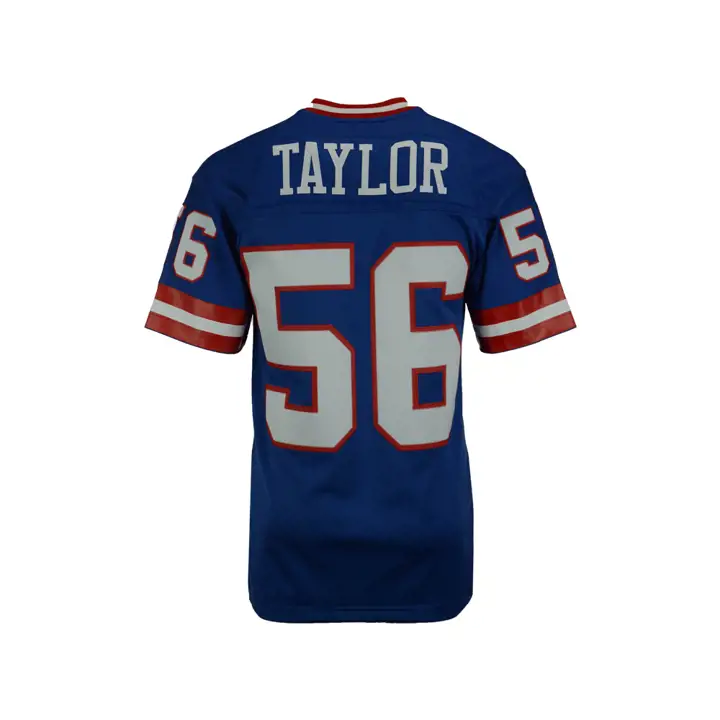 Maillot Rétro Réplique M&N NFL des NY Giants TAYLOR bleu