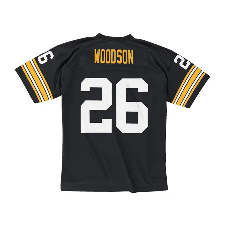 STEELERS NFL M&N Maillot Rétro Réplique Woodson noir