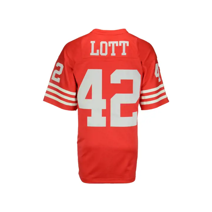 49ERS NFL M&N Maillot Réplique Rétro Lott #42 rouge/blanc