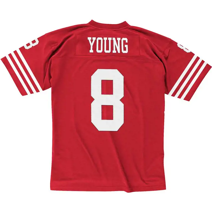 Maillot Rétro NFL M&N des 49ers Young rouge