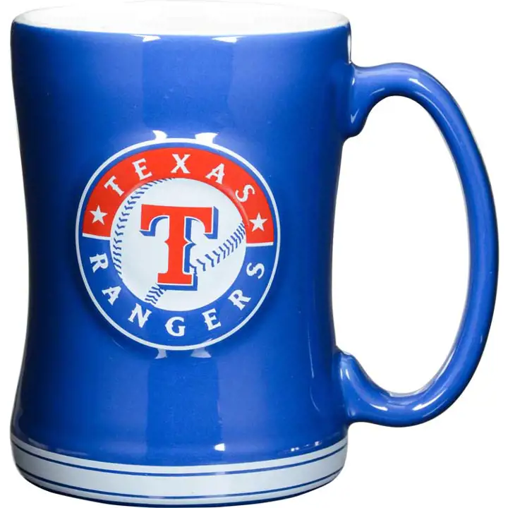 Mug en relief bleu 414 ml TX RANGERS