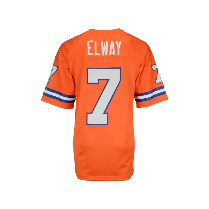Maillot rétro Replica Elway #7 des Broncos de la NFL par M&N org/rbl/w