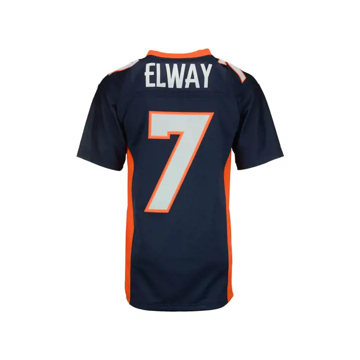 BRONCOS NFL Maillot réplique vintage M&N Elway #7 marine/orange