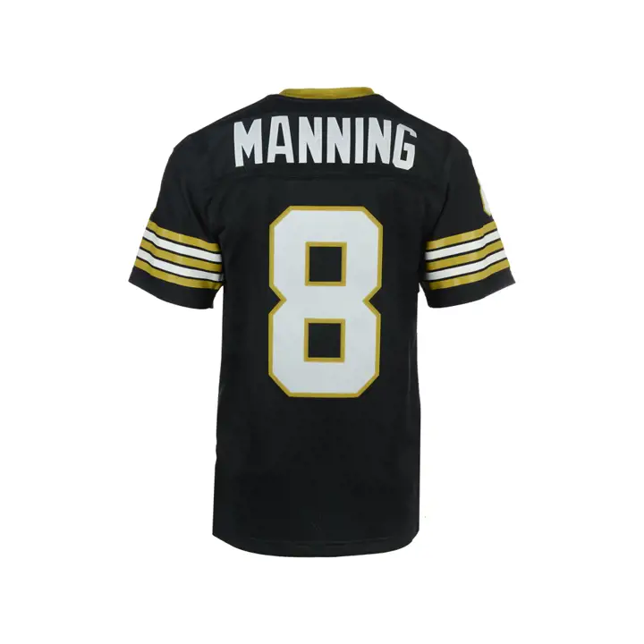 Maillot Rétro Réplique M&N SAINTS NFL Manning noir