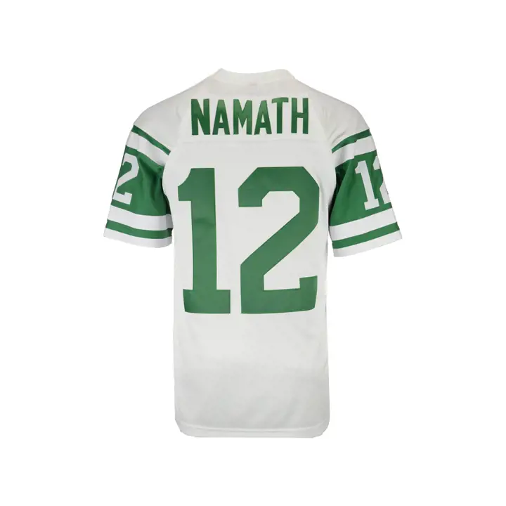 NY JETS NFL M&N Maillot Rétro Réplique Joe Namath blc