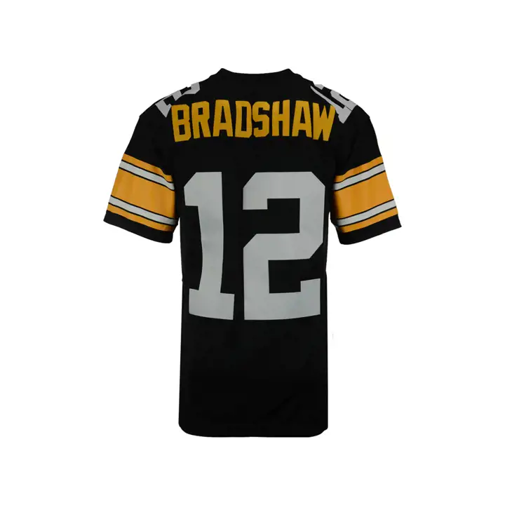 Maillot Rétro NFL M&N Steelers Bradshaw noir