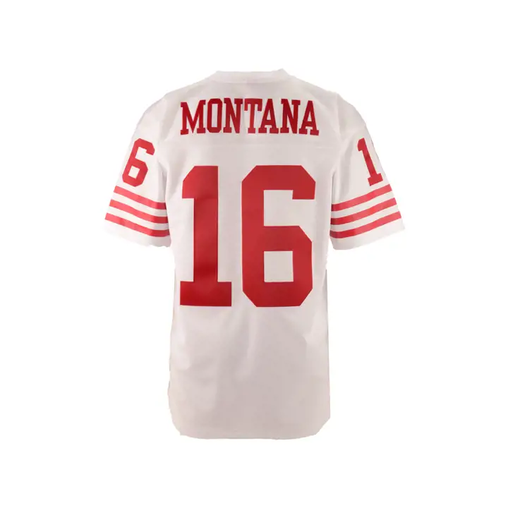 Maillot Rétro NFL 49ERS M&N Montana blanc/rouge