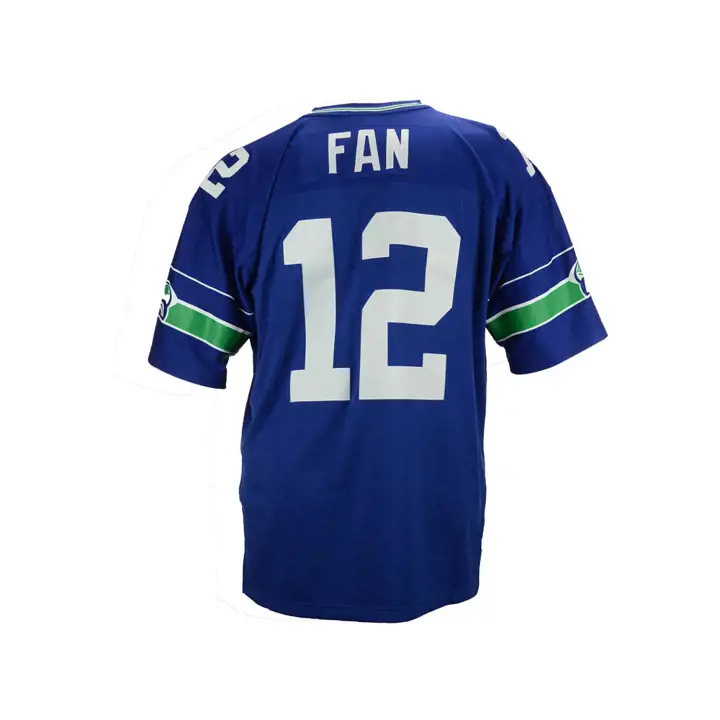Maillot de football américain NFL M&N Replica Throwback Seahawks Fan #12 dkbl