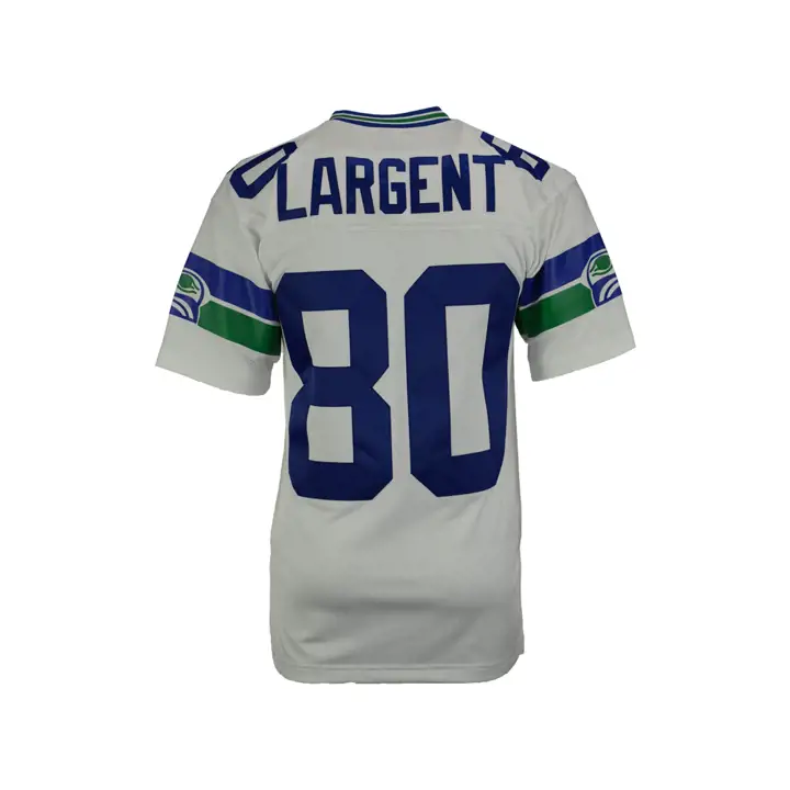 SEAHAWKS NFL M&N Maillot Rétro Réplique Largent blanc
