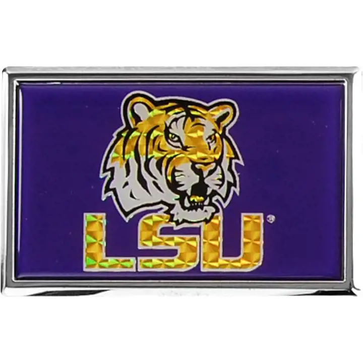 "Emblème de voiture en métal LSU « LSU » + Tigre"