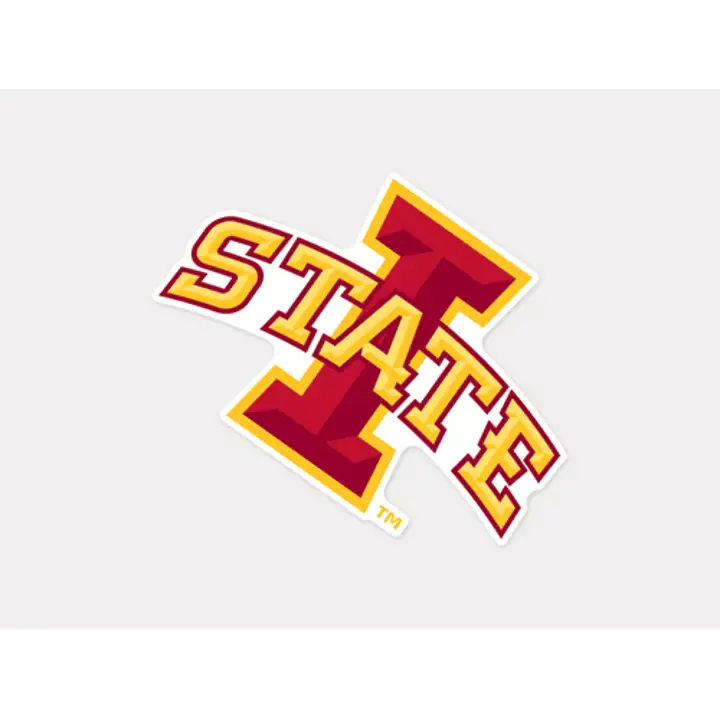 Autocollant découpé Iowa State 4x4 - Couleur