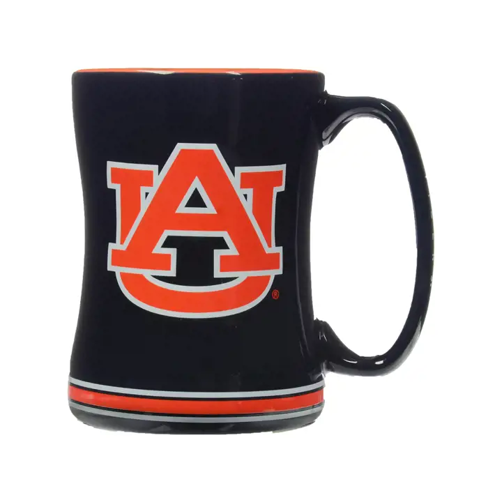 Mug en relief Auburn 414 ml marine/orange