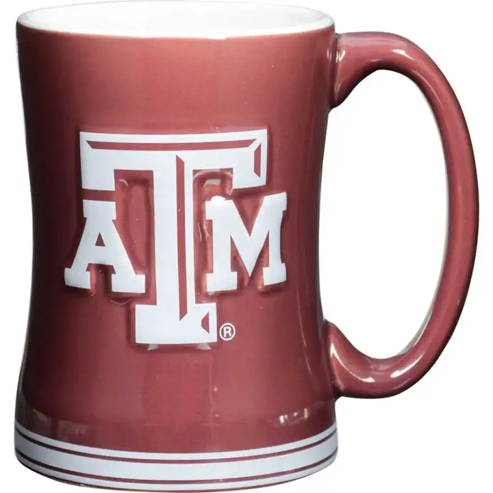 Mug en relief Texas A&M de 414 ml