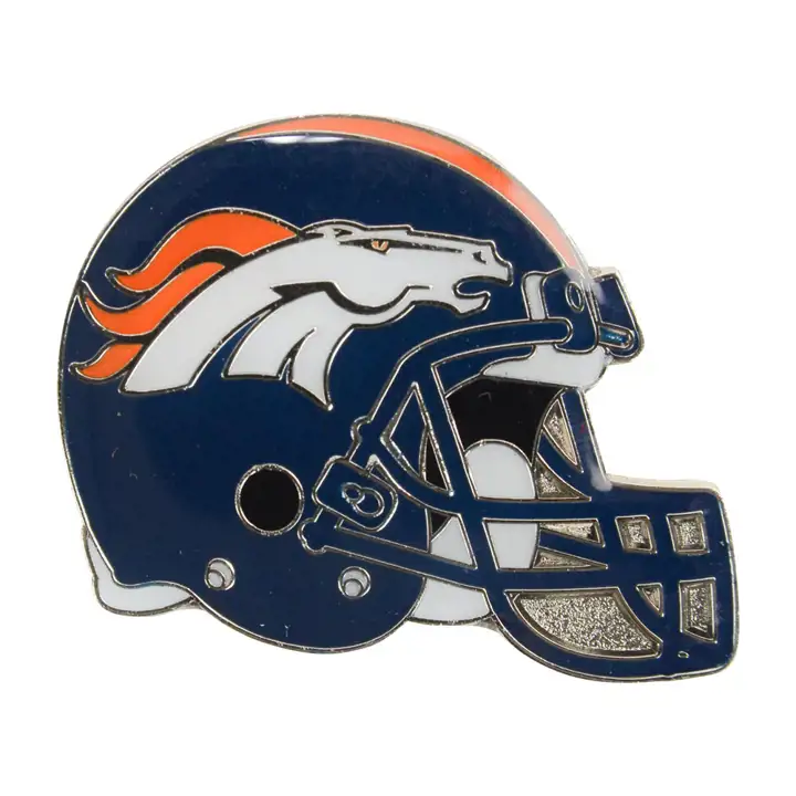 Broche Casque BRONCOS Aminco bleu marine