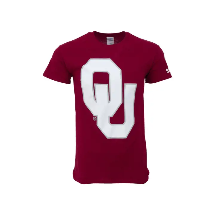 Oklahoma 2F Grand OU Manches Courtes Frappées Cramoisi