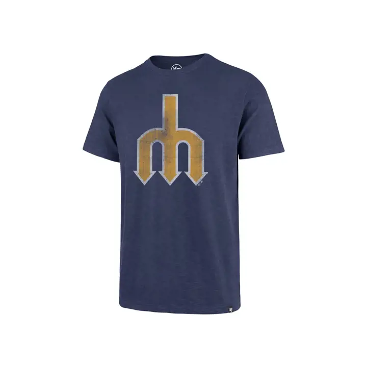 Mariners MLB Scrum Coop Logo Tee Trident M bleu
