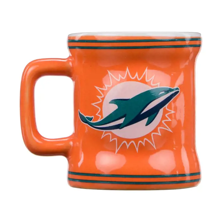 Mini-mug sculpté DAUPHINS – 2 oz. Logo 2013