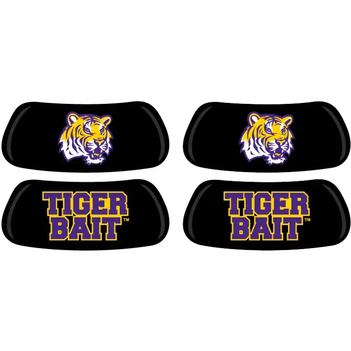 LSU 2 paires d'Eyeblack Chant "Tiger Bait"