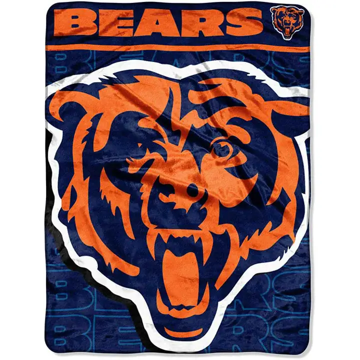Jeté Micro Raschel CHICAGO BEARS 46x60 po. « Living Large »