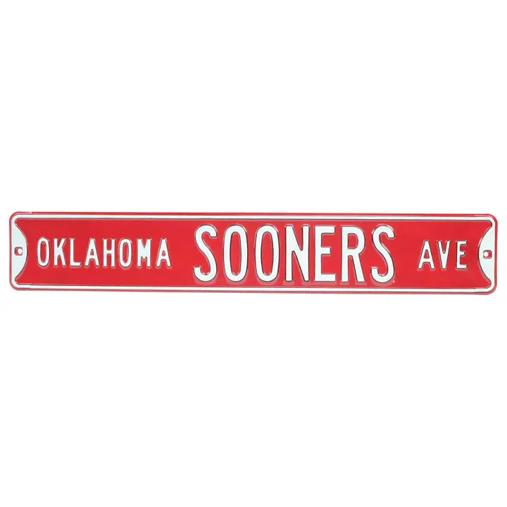 Panneau de Rue Authentique de l'Oklahoma - Avenue AVE crim