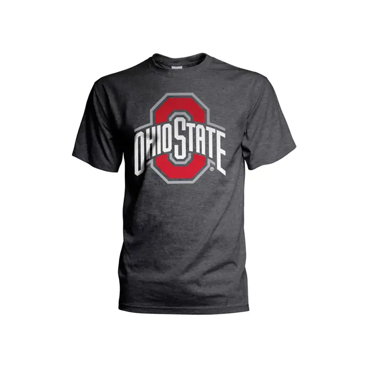 T-shirt à logo identitaire NCAA Ohio State 2F O + Ohio State Charcoal