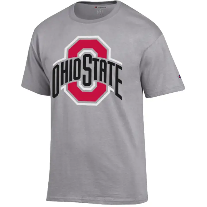 T-shirt à logo Ohio State 2F NCAA – O + Ohio State Gris