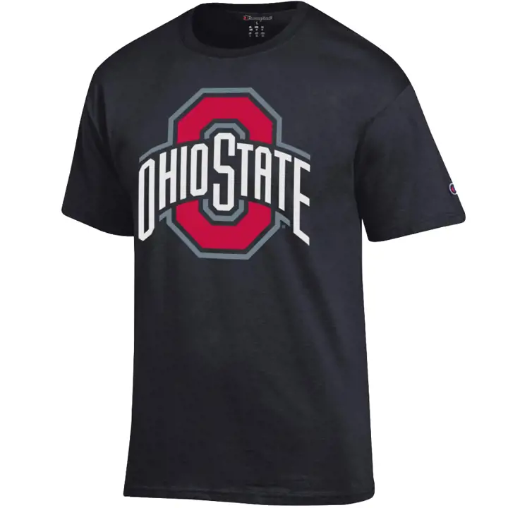 T-shirt logo identité NCAA Ohio State 2F O + Ohio State noir
