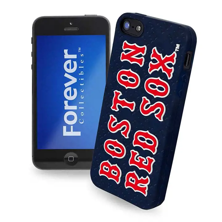 ÉTUI IPHONE 5 RED SOX EN SILICONE AVEC LOGO