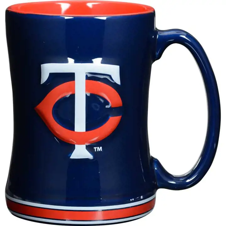 Mug relief bleu JUMEAUX 40 cl