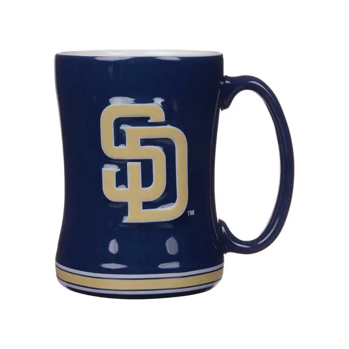 Mug en relief PADRES 44 cl, marine/gris