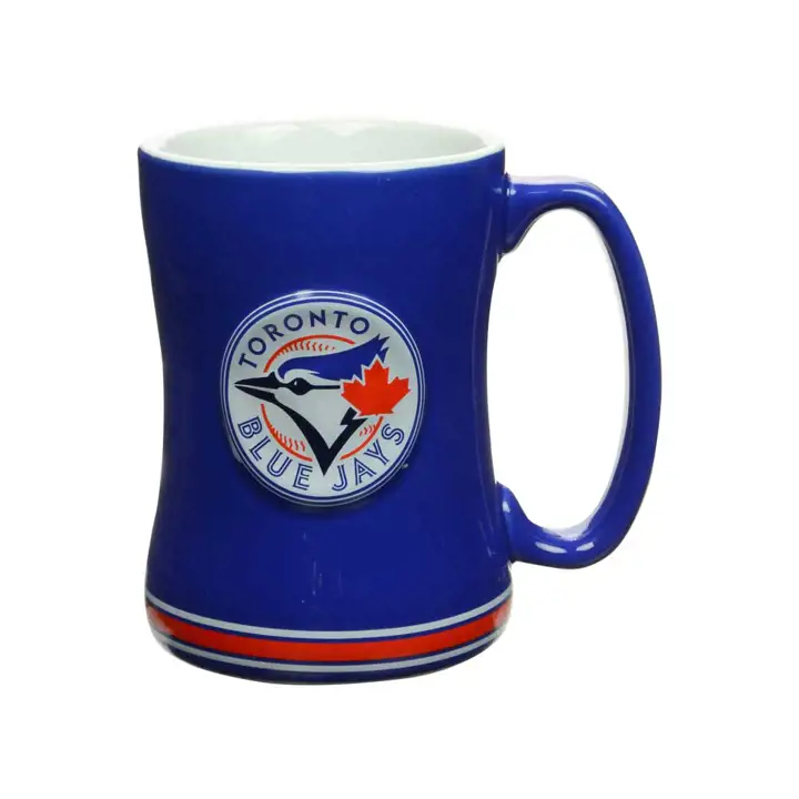 Tasse en relief Blue Jays 14 oz bleu/blanc/rouge