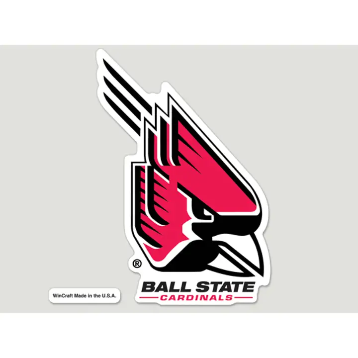 Ball State Décalcomanie découpée 8x8 - Couleur