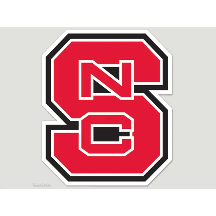 Autocollant découpé NC State 8x8 - Couleur