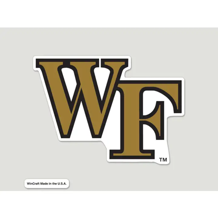 Wake Fores Die Cut Decal 8x8 - Color