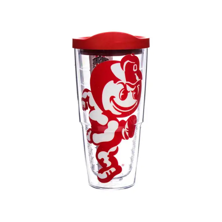 Gobelet Brutus Colossal Wrap Ohio State 24oz transparent/rouge