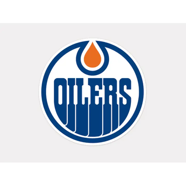 Décalcomanie découpée OILERS 4x4 blc/ora
