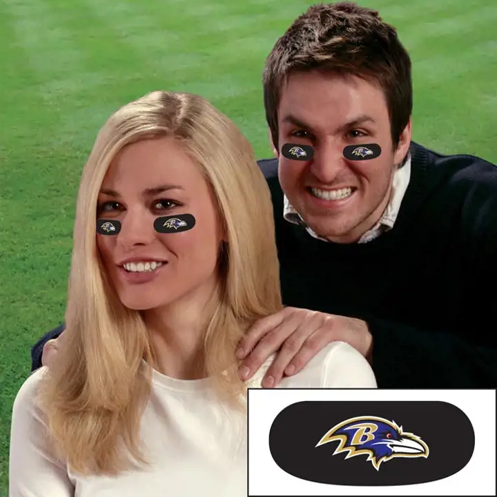 Bandes d'eye-black des Ravens