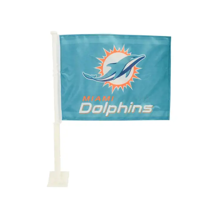 Drapeau de voiture DAUPHINS Rico logo sarcelle 2013