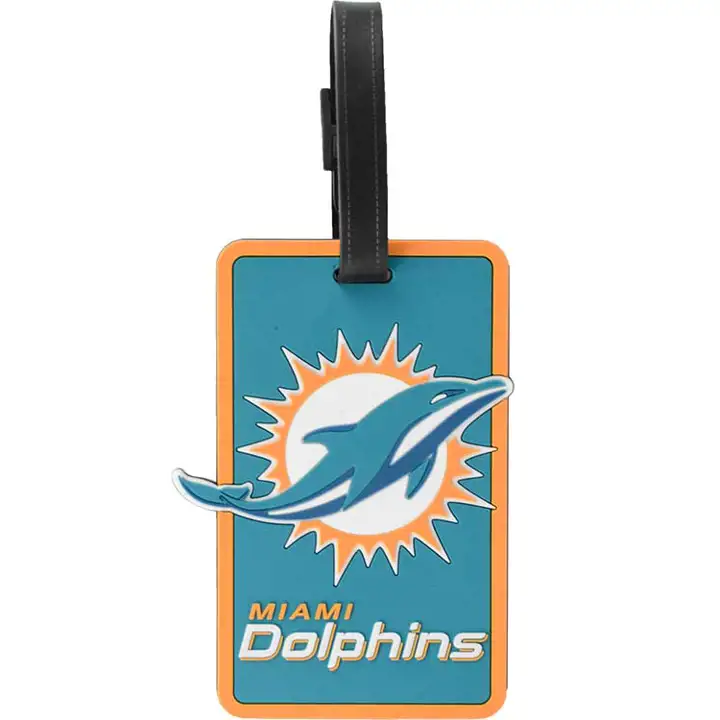 DOLPHINS Étiquette de sac souple logo 2013 aq/org/noir