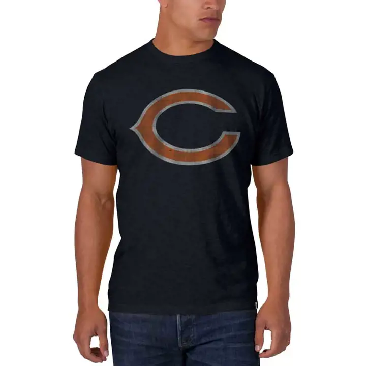 "T-shirt de rugby « C » marine à logo « Grit » BEARS NFL"