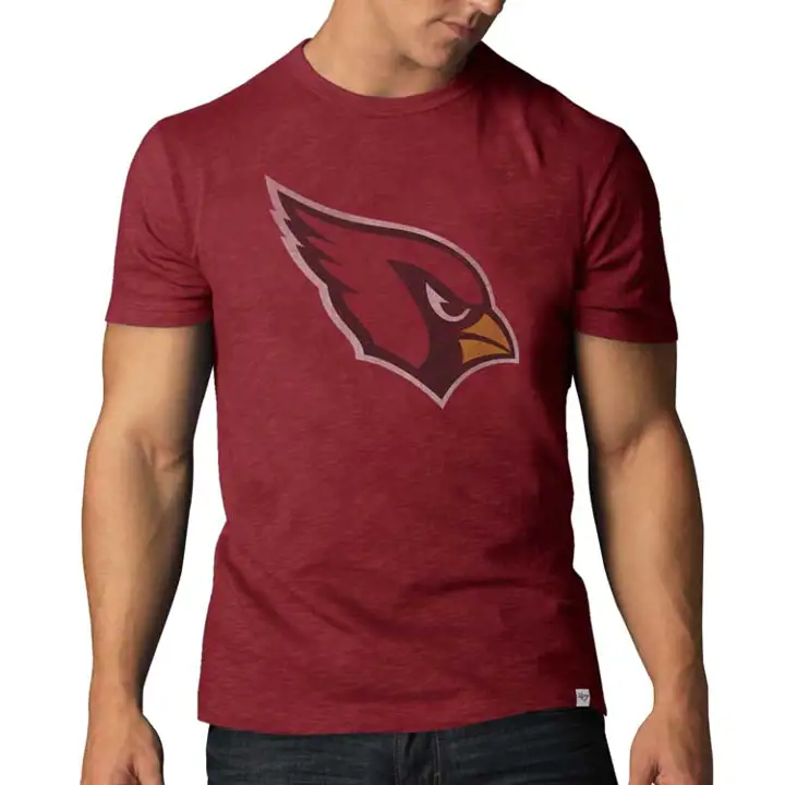 T-shirt Scrum AZ CARDS NFL Logo Grit rouge