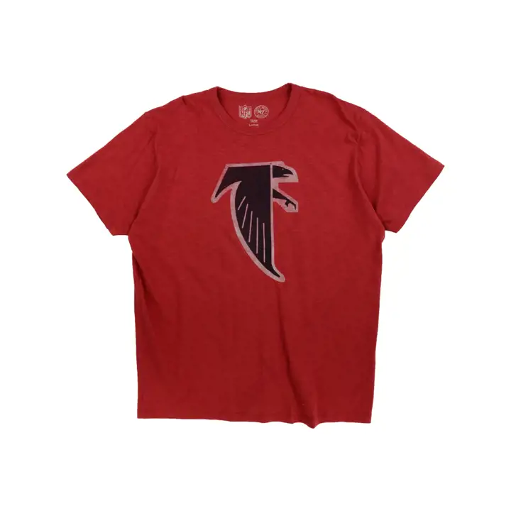 T-shirt Scrum FALCONS NFL Logo Rétro Legacy rouge
