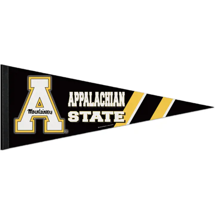 Drapeau APPLIQUE 12x30 de qualité supérieure noir/jaune