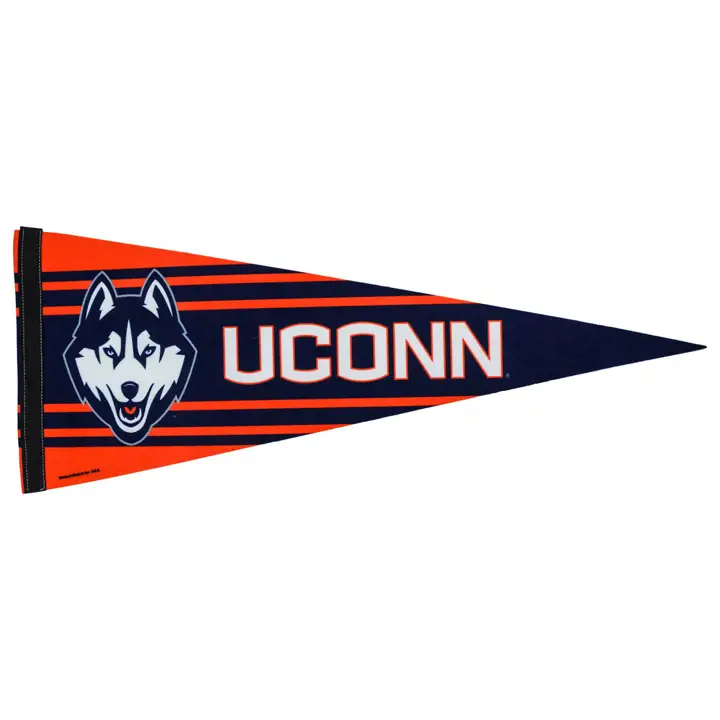 UCONN Fanion de qualité supérieure 12x30