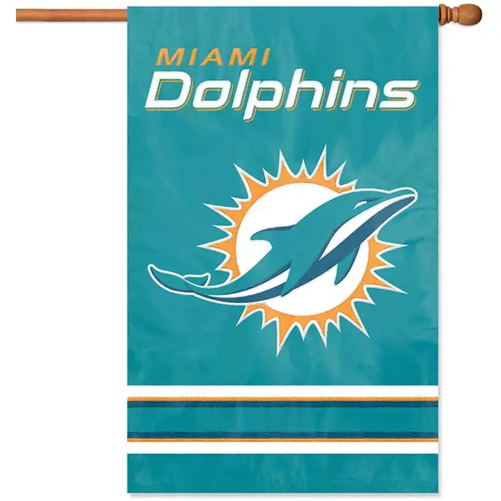 DRAPEAU DE MAISON APPLIQUÉ DAUPHINS logo 2013