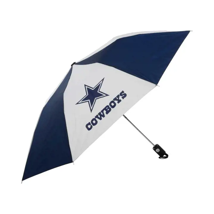 PARAPLUIE PLIANT AUTOMATIQUE COWBOYS marine/blanc